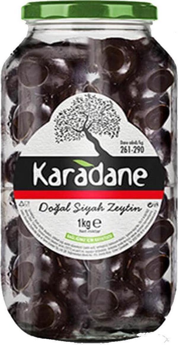 Karadane Doğal Siyah Zeytin 261-290 Kalibre 1000 gr - Image 1