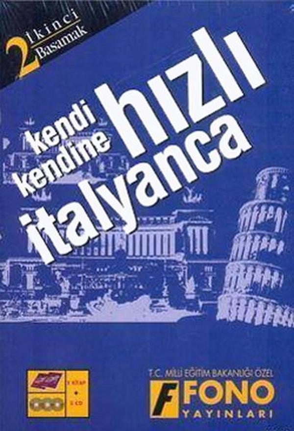 Hızlı İtalyanca 2.Basamak Seti (2 Kitap 3 CD) - Kutulu - Fono Yayınları - Image 1