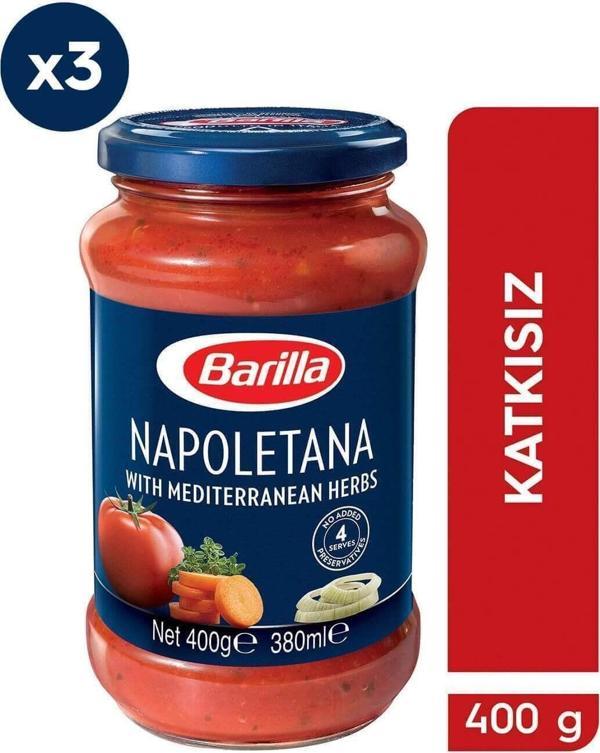 Barilla Napoliten ( Napoletana ) Makarna Sosu 400 G. 3'Lü - Image 1