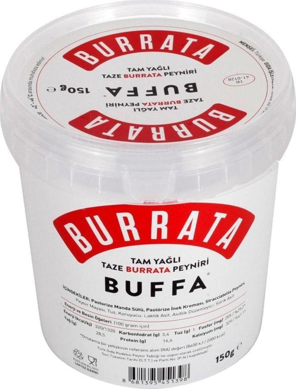 Buffa Tam Yağlı Taze Burrata Peyniri 150G - Image 1