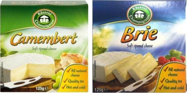 Kasarei Champignon Brie Petit 125 gr. & Camembert 125 gr. - 2'Li Set - Image 1