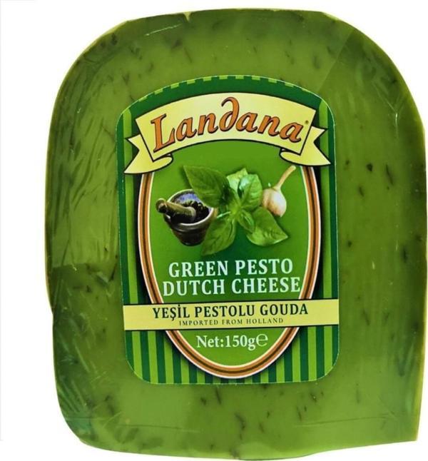 Landana Taze Fesleğenli ( Yeşil ) Gouda Peyniri 150 G - Image 1