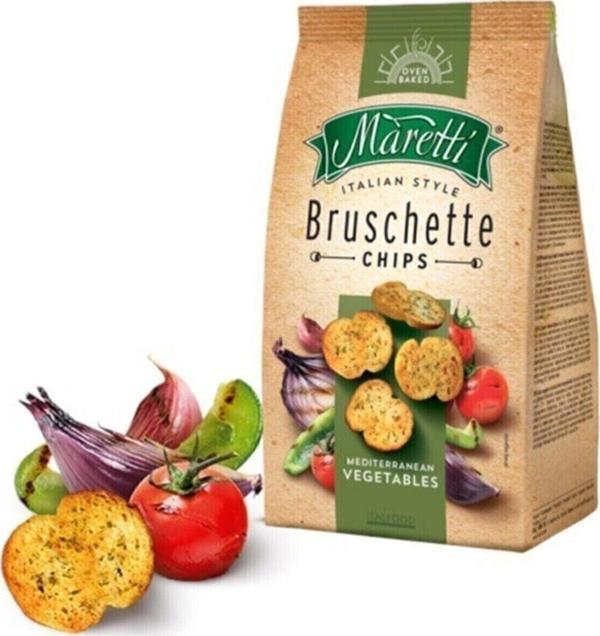 Maretti Bruschette Chips Vegetables Kızarmış Ekmek 70 gr. - Image 1