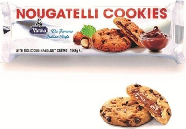 Merba Nougatelli Cookies 175 gr. - Image 1