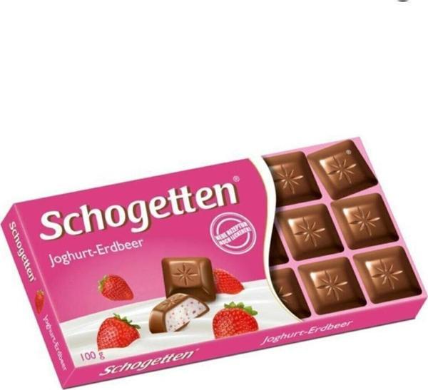 Schogetten Yoğurt Ve Çilek Aromalı 100 gr. Çikolata - Image 1