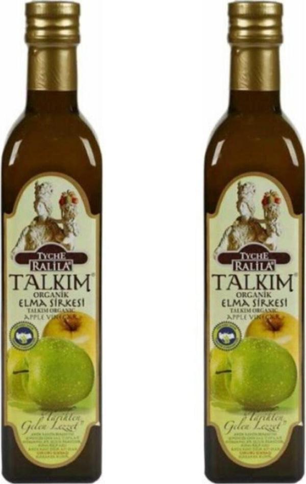 Yörem Organik Ralila Organik Talkım Elma Sirkesi 2'Li Paket 500 Ml - Image 1
