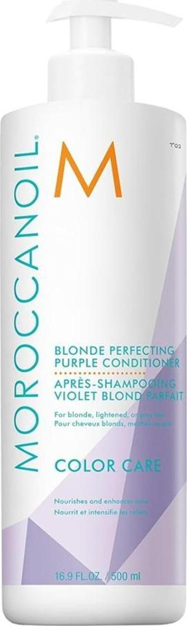 Moroccanoil Color Care Blonde Perfecting Purple Conditioner Sarı Saçlar İçin Mor Saç Kremi 500ML - Image 1