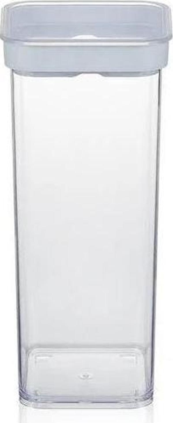 Gondol System Saklama Kabı Akrilik, Vakumlu Beyaz Kapaklı 1500 Ml - Image 1