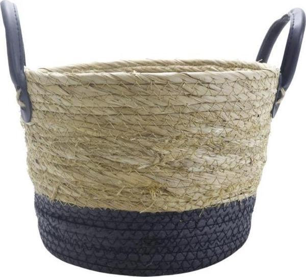 T.Concept Dekoratif Dayanıklı Rattan Hasır Sepet Küçük Boy - Image 1