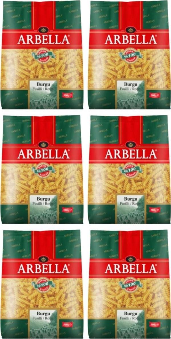Arbella Burgu Makarna 500 Gr X 6 Adet - Image 1