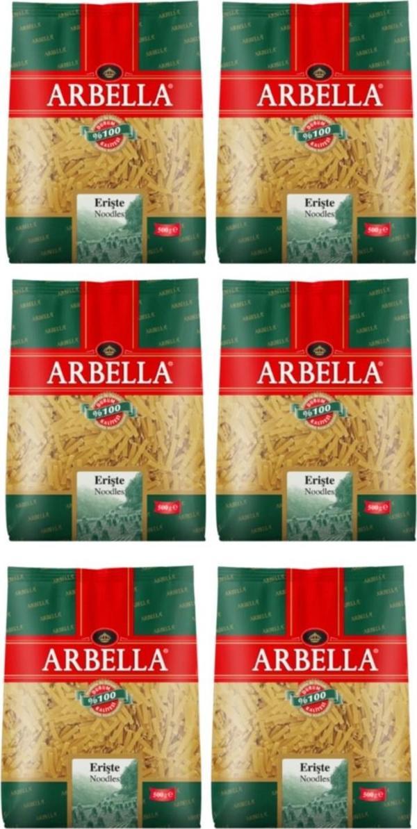 Arbella Erişte Makarna 500 gr X 6 Adet - Image 1