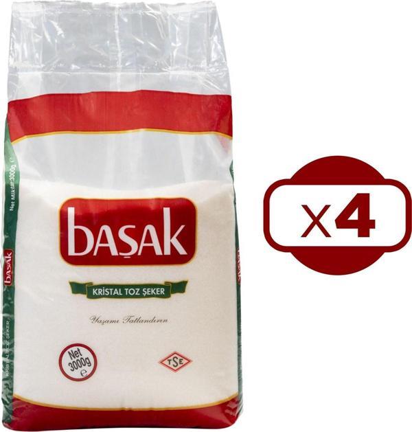 Başak Toz Şeker 3 kg x 4 Adet - Image 1