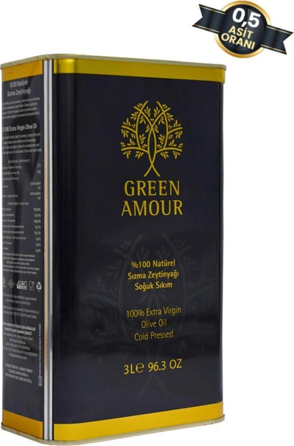 Green Amour Soğuk Sıkım Zeytinyağı 3000 ml ℮ - Image 1