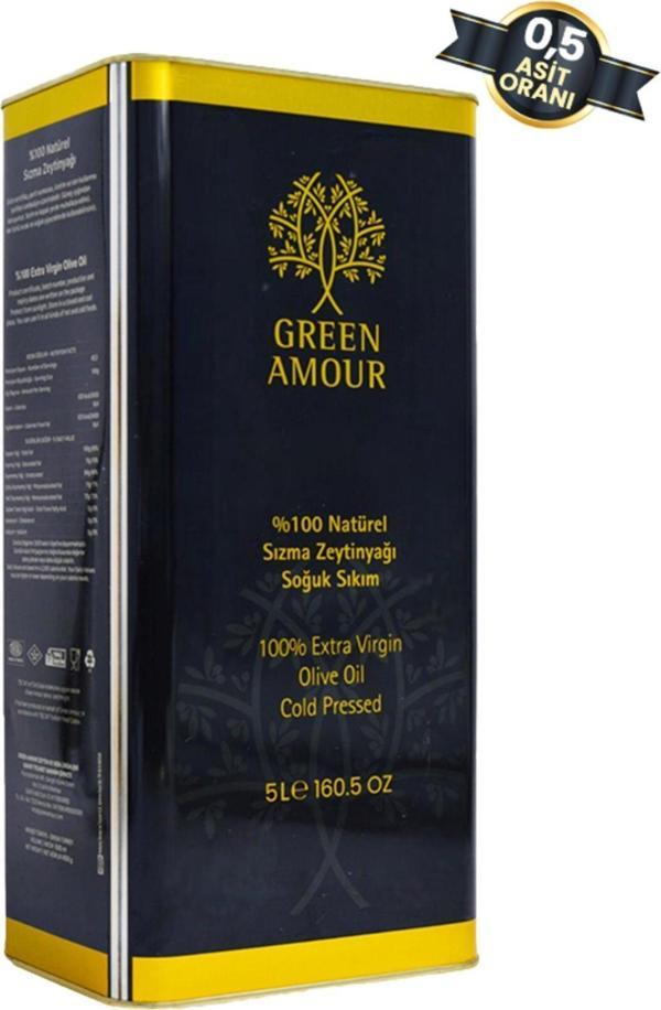 Green Amour Soğuk Sıkım Zeytinyağı 5Lt - Image 1