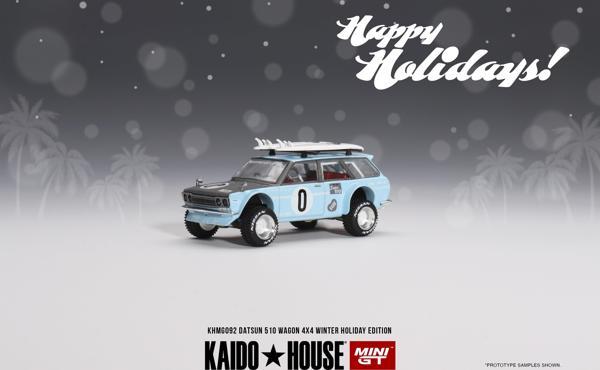 Mini GT Kaido House 510 Wagon 4x4 Winter Holiday Edition 092 - Image 1