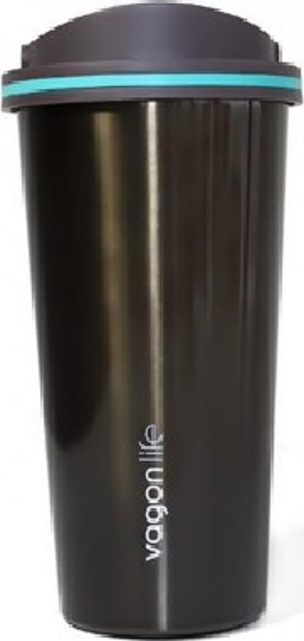 Uzspace Vagonlife 500 ml Paslanmaz Mug Siyah Matara - Image 1