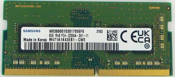 Samsung 8 GB 3200MHz DDR4 NTB M471A1K43EB1-CWED0 - Image 1