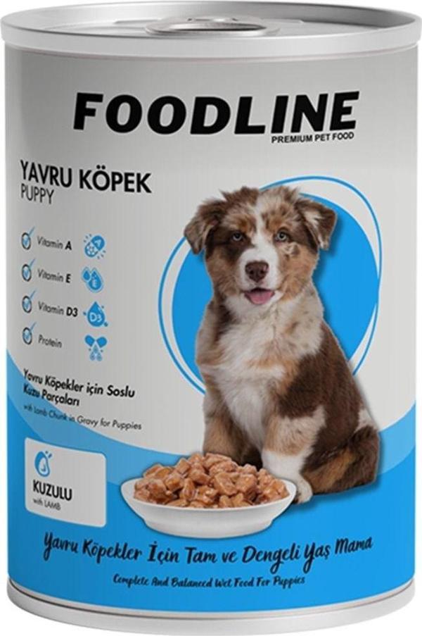 Foodline Kuzu Etli Yavru Köpek Konservesi 400 Gr - Image 1