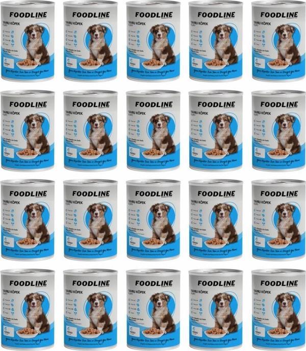 Foodline Kuzu Etli Yavru Köpek Konservesi 400 Gr x 20 Adet - Image 1