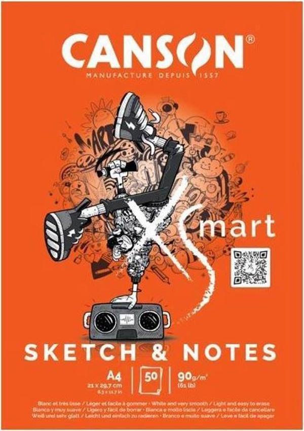 Canson XSmart Çizimi ve Notları A4 90g 50 Sayfa - Image 1