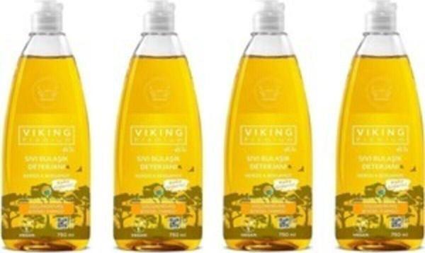 Viking Premium Bulaşık Deterjanı Nergis-bergamot 750 Ml 4 Adet - Image 1