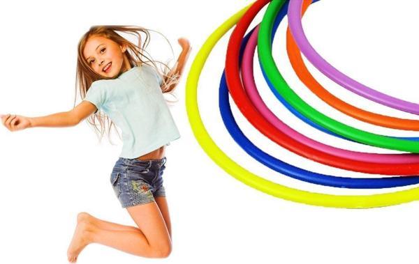 Masho Trend 10 Adet 55 Cm Hulahop Renkli HulaHop Bel İnceltici Jimnastik Çemberi Egitici Çember - Hulahoop - Image 1