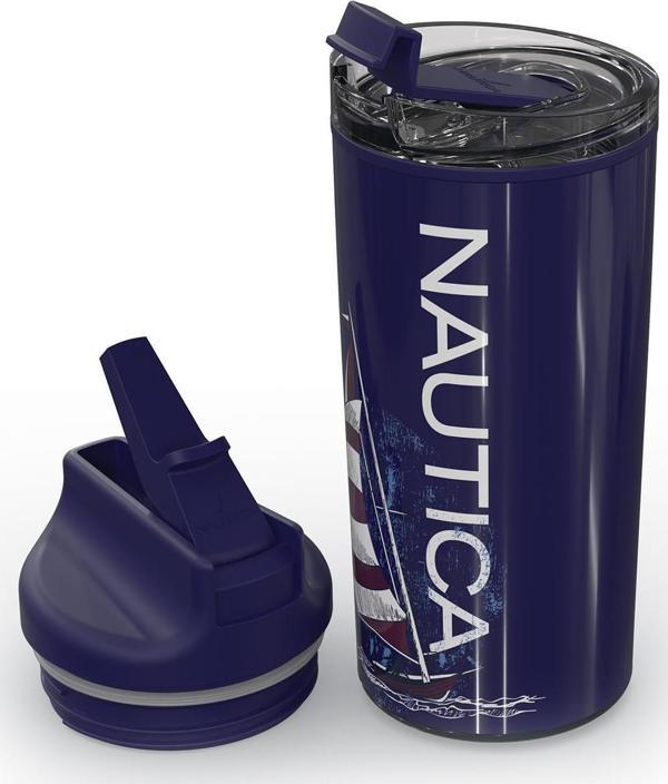 Nautica NTM02 Sport Termos Paslanmaz Çelik 500 ml Navy Sail - Image 1