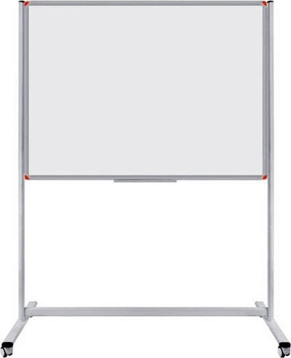 Panda 120 x 140 Cm Çelik Emaye Yüzey Sabit Ayaklı Tekerlekli Yazı Tahtası Beyaz - Image 1