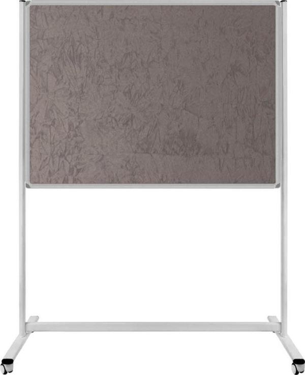 Panda 120 x 180 Cm Kumaş Kaplı Kumaşlı Pano Tekerlekli Ayaklı Sabit Tek Taraflı - Image 1