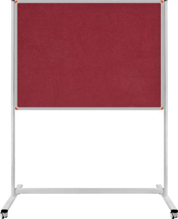Panda 120 x 200 Cm Kumaş Kaplı Kumaşlı Pano Tekerlekli Ayaklı Sabit Tek Taraflı - Image 1