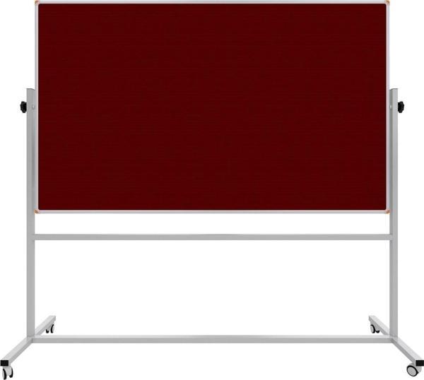 Panda 120 x 200 Cm Kumaş Kaplı Pano Çift Taraflı Mobil 360° Dönerli Tekerlekli - Image 1