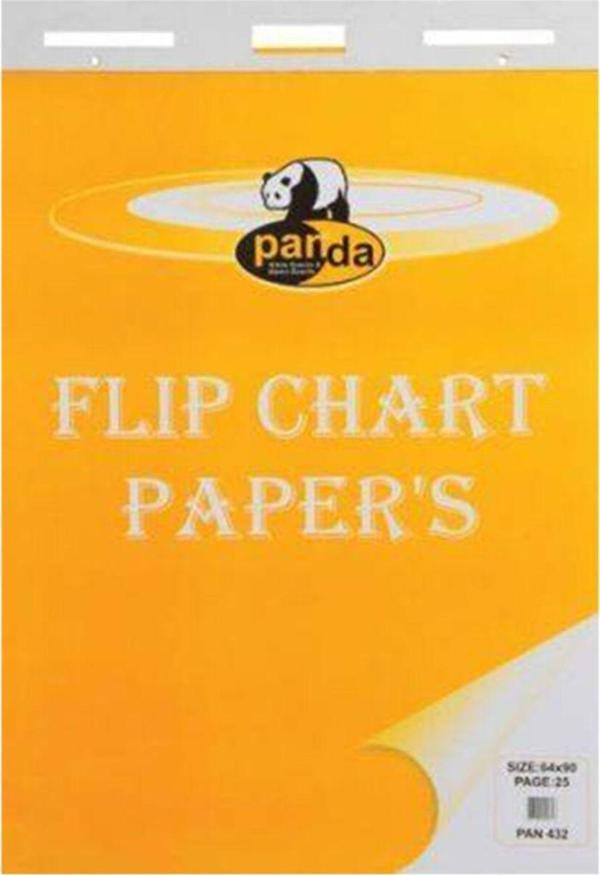 Panda 432 64 x 90 Flipchart Kağıt Askılı Düz 25Li - Image 1