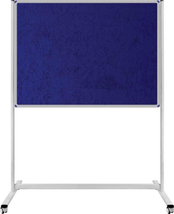 Panda 120 x 200 Cm Tek Taraflı Sabit - Tekerlekli Ayaklı Mavi Kumaşlı Pano - Pan184 - Image 1