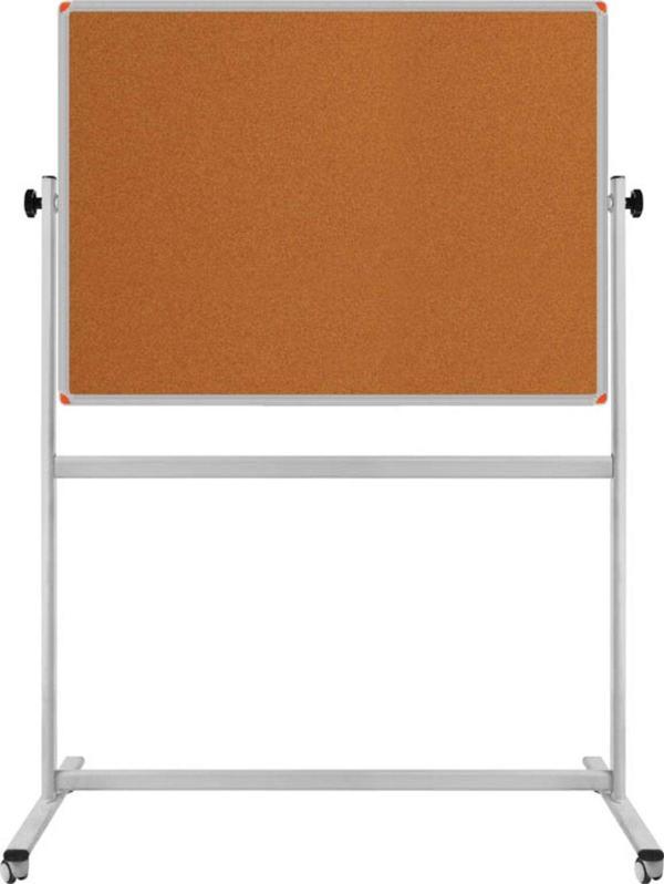 Panda 90 x 120 Cm Çift Taraflı 360° Dönerli Tekerlekli Mobil Mantar Pano - Pan176 - Image 1