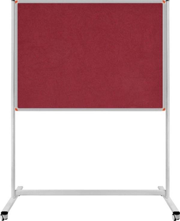 Panda 90 x 120 Cm Kumaş Kaplı Kumaşlı Pano Tekerlekli Ayaklı Sabit Tek Taraflı - Image 1