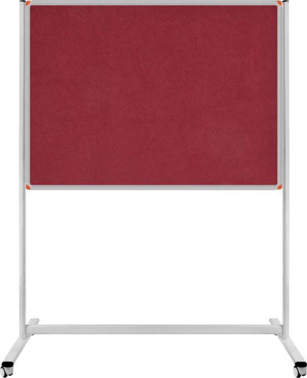 Panda 90 x 120 Cm Tek Taraflı Sabit - Tekerlekli Ayaklı Bordo Kumaşlı Pano - Pan181 - Image 1