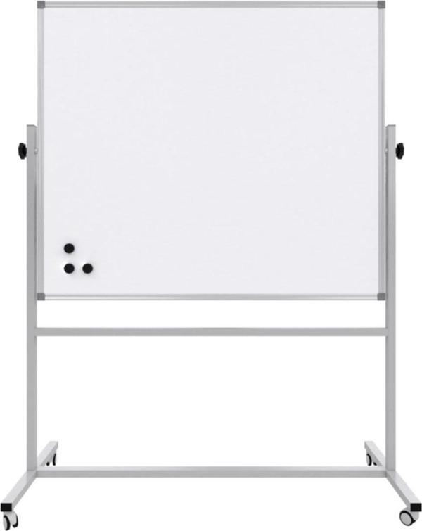 Panda 90 x 120 Mobil 360 Derece Dönerli Çift Taraflı Mıknatıslı Yazı Tahtası Tekerlekli Ayaklı - Image 1