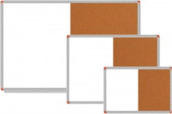 Panda Yarısı Yazı Tahtası Yarısı Mantar Pano 60 x 90 Cm - Image 1