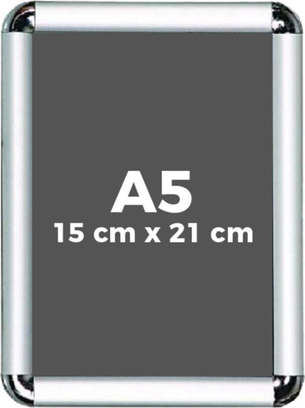 Projeneon A5 15 x 21 Cm Alüminyum Çerçeve 1 Adet Rondo Köşe Aç Kapa Açılır Kapanır - Image 1