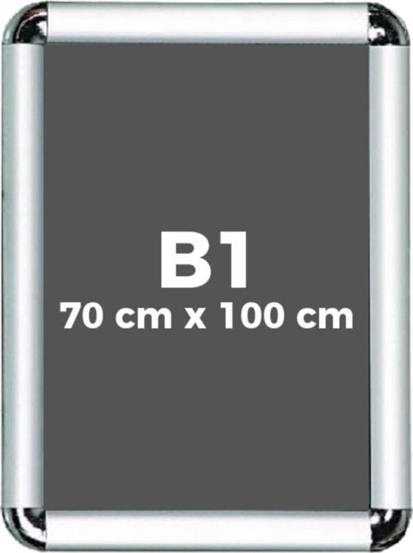Projeneon B1 70 x 100 Cm Alüminyum Çerçeve 1 Adet Rondo Köşe Aç Kapa Açılır Kapanır - Image 1