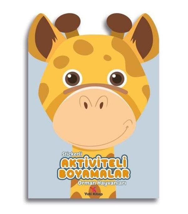Stickerli Aktiviteli Boyamalar - Orman Hayvanları - Yeti Kitap - Image 1