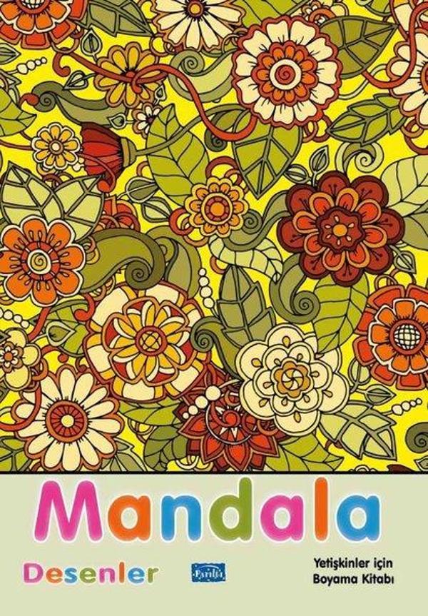 Mandala - Desenler - Yetişkinler İçin Boyama Kitabı - Parıltı Yayınları - Image 1