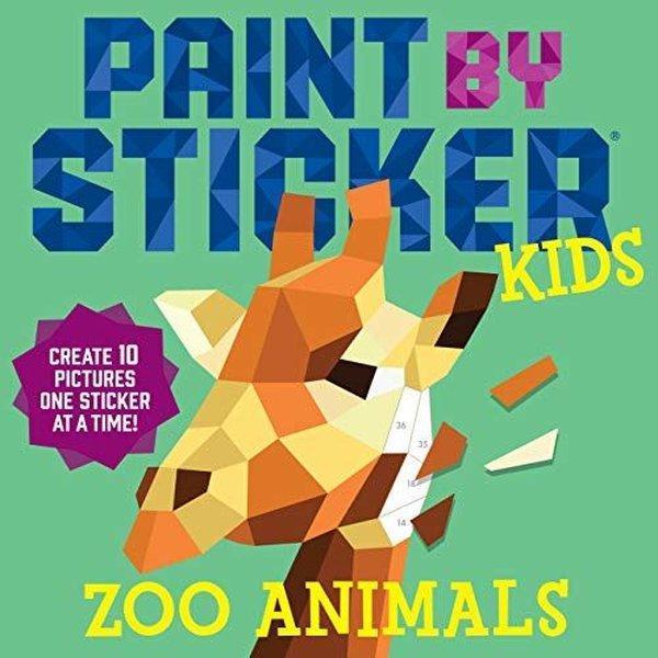 Paint by Sticker Kids: Zoo Animals - Workman Publishing - Image 1