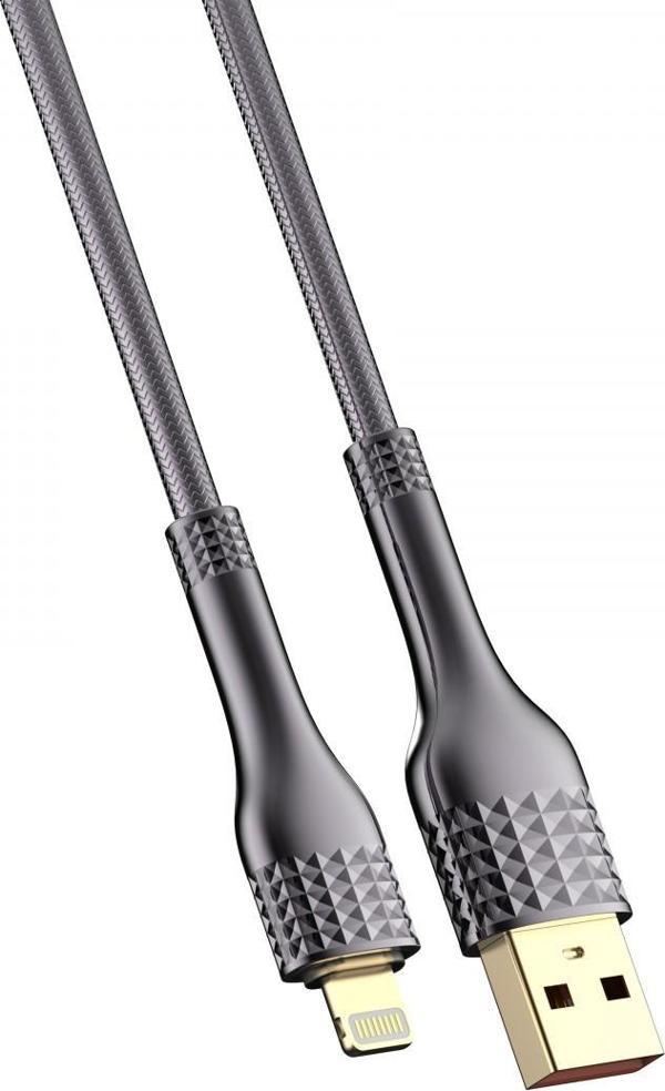 Ldnıo Hızlı Şarj Kablosu 2m Lightning Gri LS652 - Image 1