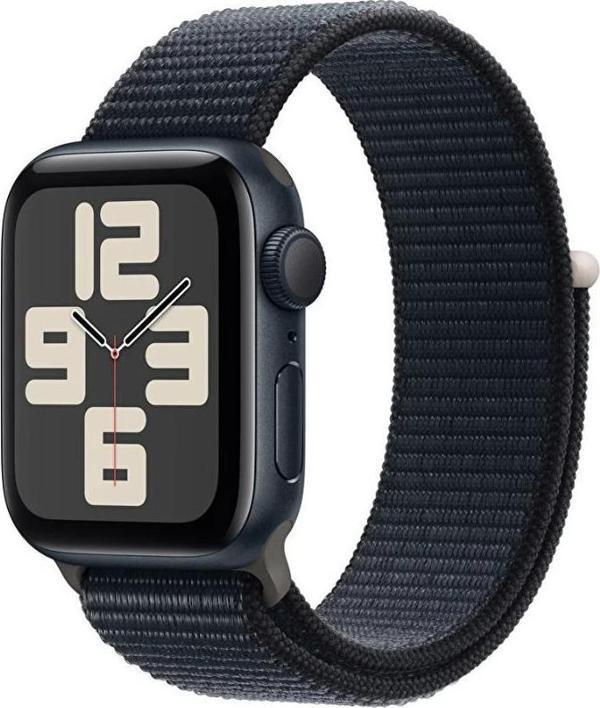 Apple Watch SE 2.Nesil (2023) GPS 40mm Midnight Aluminium Case with Midnight Sport Loop - MRE03TU/A - Image 1