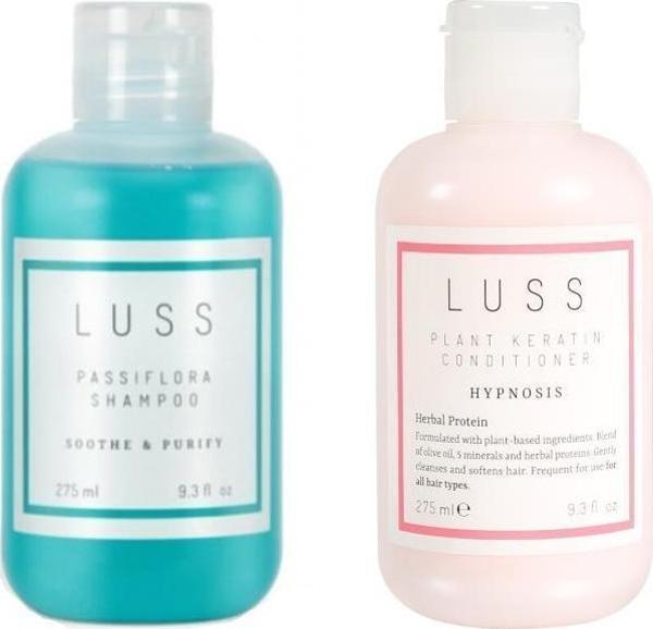 LUSS Passıflora Şampuan - Hızlı Uzama C Vitamini Katkısı ve Plant Keratin Conditioner 2'li Set - Image 1