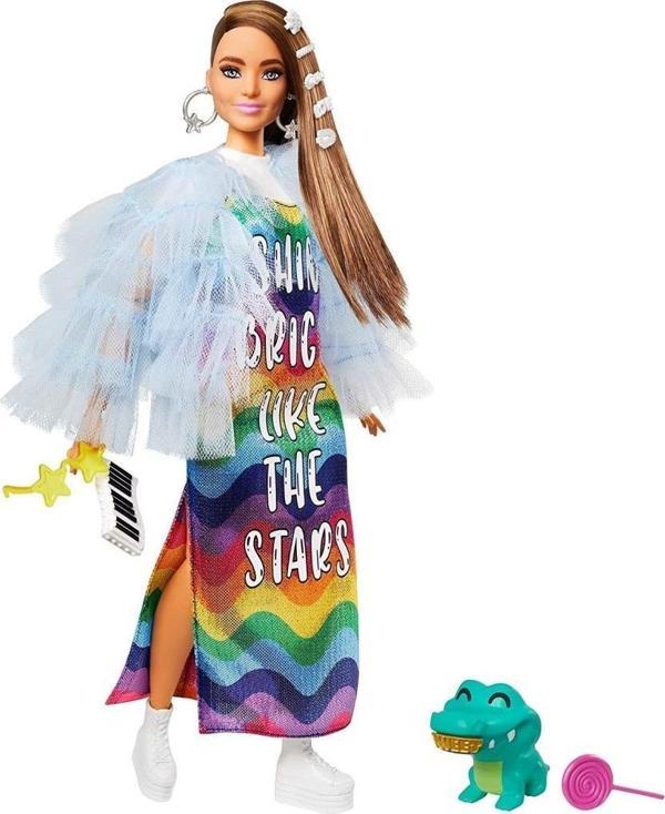Barbie Extra Tül Ceketli Bebek GYJ78 Lisanslı Ürün - Image 1