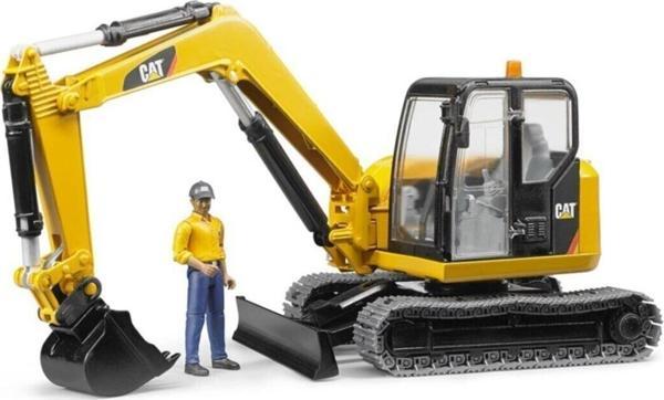 BRUDER CAT MİNİ EKSKAVATÖR VE İNŞAAT İŞÇİSİ 02466 - Image 1
