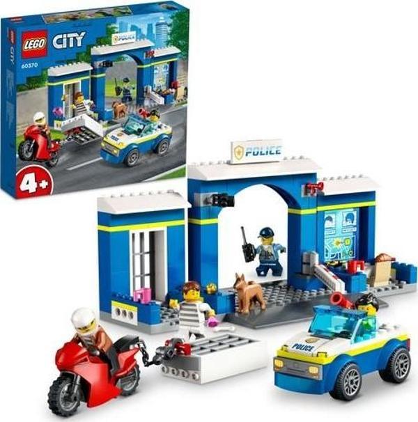LEGO City 60370  Polis Merkezi Takibi +4 Yaş (172 Parça) - Image 1