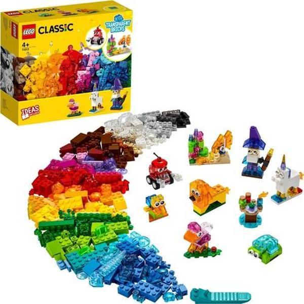 LEGO Classic Transparent Bricks 11013 +4 Yaş (500 Parça) - Image 1